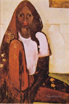 アムリタ・セール・ギル 子供の花嫁 1936年 インド人 Oil Paintings